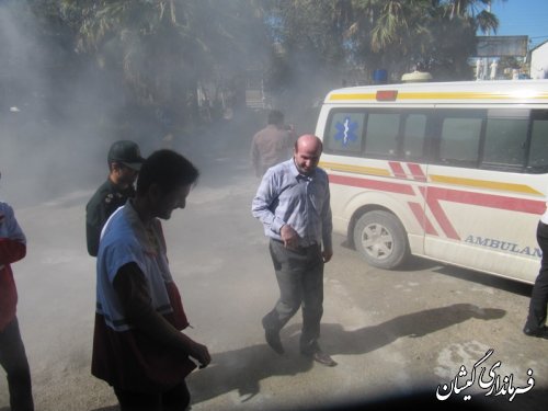 مانور زلزله در شهرستان گمیشان برگزار شد