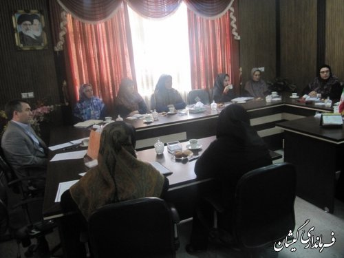 جلسه  مشاوران بانوان شهرستان گمیشان تشکیل شد