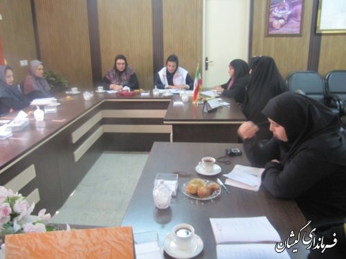 جلسه  مشاوران بانوان شهرستان گمیشان تشکیل شد