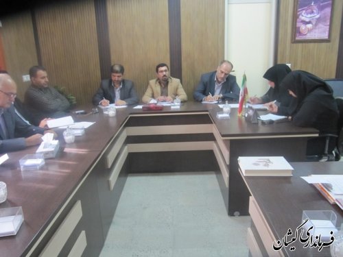 جلسه شورای مشورتی(معتمدین معین) بنیاد شهید وامور ایثارگران گمیشان