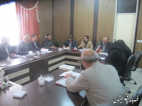 جلسه شورای مشورتی(معتمدین معین) بنیاد شهید وامور ایثارگران گمیشان