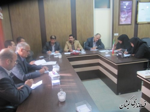 جلسه شورای مشورتی(معتمدین معین) بنیاد شهید وامور ایثارگران گمیشان