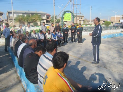 ورزش صبحگاهی در شهرستان گمیشان برگزار شد