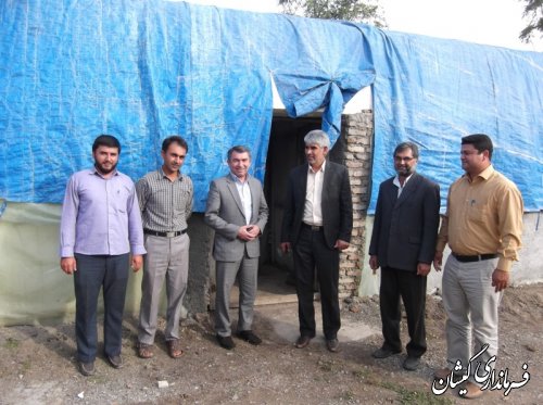 بازدید فرماندار گمیشان از کارگاه پرورش تولید قارچ