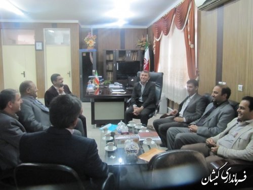 ارزیابی کارکنان فرمانداری گمیشان توسط کارشناسان بازرسی استانداری گلستان