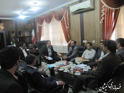 ارزیابی کارکنان فرمانداری گمیشان توسط کارشناسان بازرسی استانداری گلستان