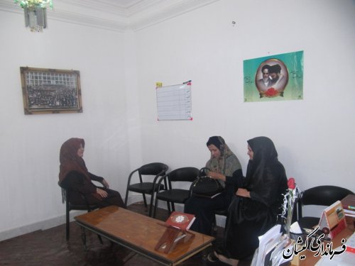 بازدید اموربانوان فرمانداری شهرستان گمیشان از اداره بهزیستی