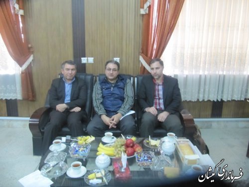 نشست مدیرکل آمار واطلاعات استانداری گلستان با فرماندار گمیشان