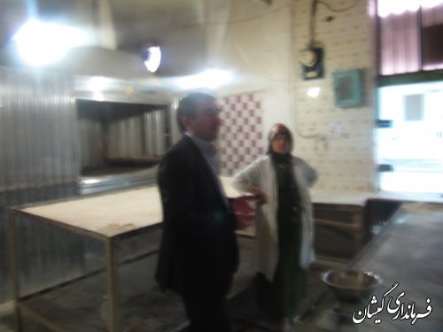 بازدید سرزده فرماندار گمیشان از نانوایی های سطح شهرستان