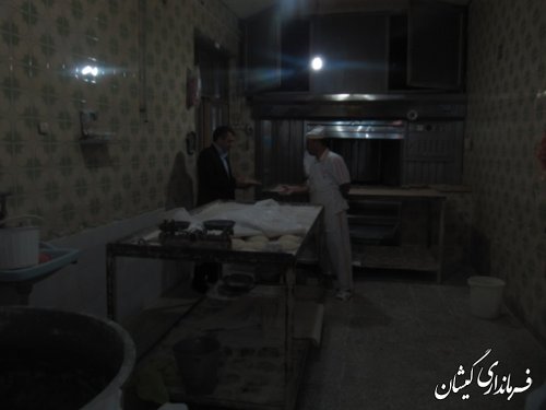 بازدید سرزده فرماندار گمیشان از نانوایی های سطح شهرستان