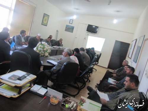 جلسه کارگروه سلامت وامنیت غذایی شهرستان گمیشان