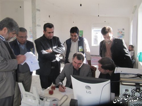 بازدید فرماندار گمیشان از سامانه ثبت اطلاعات سرشماری عمومی کشاورزی