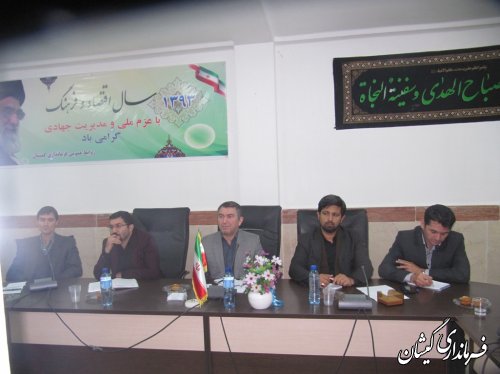 نخستین جلسه شورای مشورتی وهم اندیشی جوانان شهرستان گمیشان برگزار شد