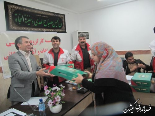 جلسه کارگروه تخصصی امداد ونجات وآموزش همگانی شهرستان گمیشان