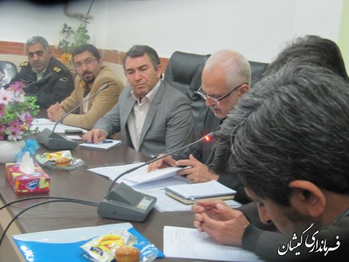 جلسه شورای هماهنگی مبارزه با مواد مخدر شهرستان گمیشان تشکیل شد