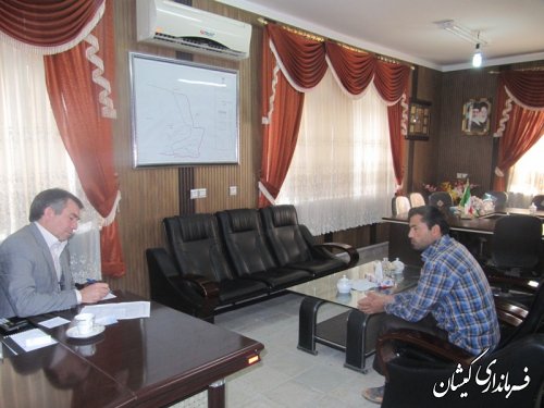 دیدار چهره به چهره فرماندار گمیشان با مردم شهرستان