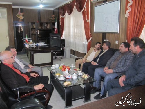 بازدید مدیرکل اداری ومالی استانداری گلستان از فرمانداری گمیشان