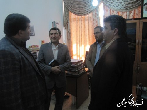 بازدید مدیرکل اداری ومالی استانداری گلستان از فرمانداری گمیشان