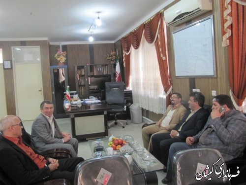 بازدید مدیرکل اداری ومالی استانداری گلستان از فرمانداری گمیشان