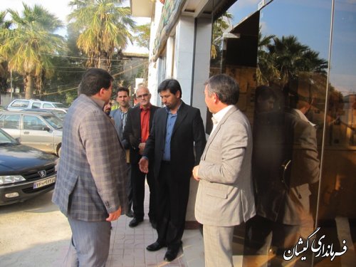 بازدید مدیرکل اداری ومالی استانداری گلستان از فرمانداری گمیشان