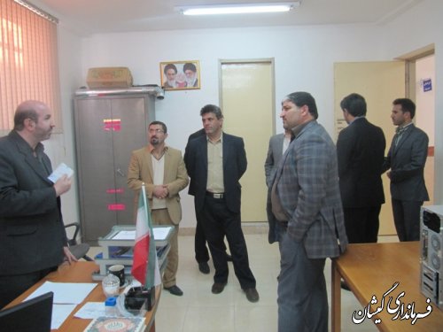 بازدید مدیرکل اداری ومالی استانداری گلستان از فرمانداری گمیشان
