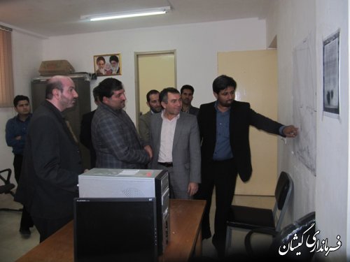 بازدید مدیرکل اداری ومالی استانداری گلستان از فرمانداری گمیشان