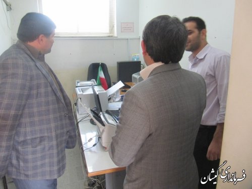 بازدید مدیرکل اداری ومالی استانداری گلستان از فرمانداری گمیشان