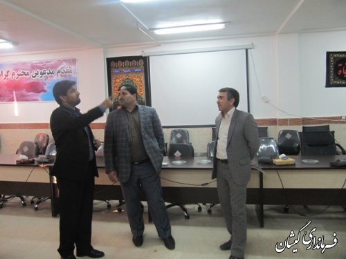 بازدید مدیرکل اداری ومالی استانداری گلستان از فرمانداری گمیشان