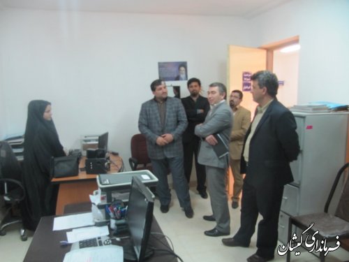 بازدید مدیرکل اداری ومالی استانداری گلستان از فرمانداری گمیشان