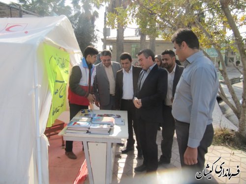 دیدار فرماندار گمیشان با کارکنان کتابخانه عمومی شهرستان به مناسبت "هفته کتاب"