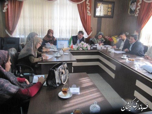 دومین جلسه گروه کاری اشتغال بانوان شهرستان گمیشان