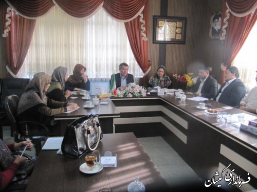 دومین جلسه گروه کاری اشتغال بانوان شهرستان گمیشان