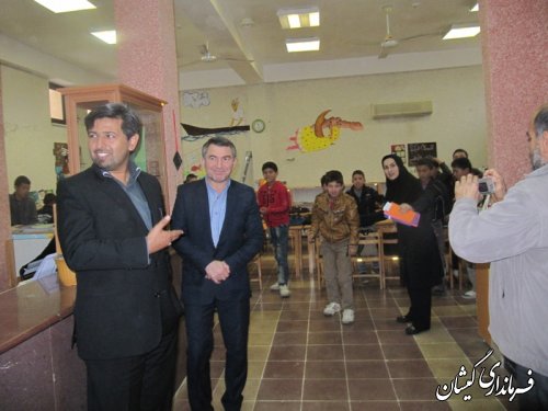 بازدید فرماندار گمیشان از کانون پرورش فکری کودکان ونوجوانان شهرستان