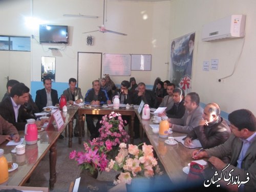 جلسه شورای آموزش وپرورش شهرستان گمیشان