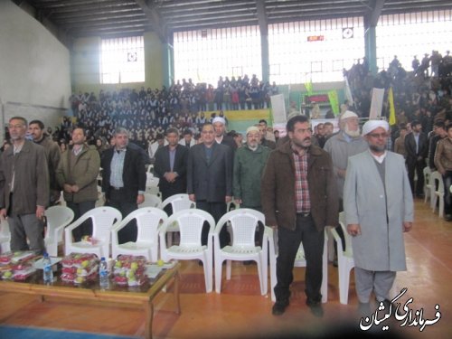 گردهمایی بزرگ بسیجیان"شکوه پایداری"در گمیشان