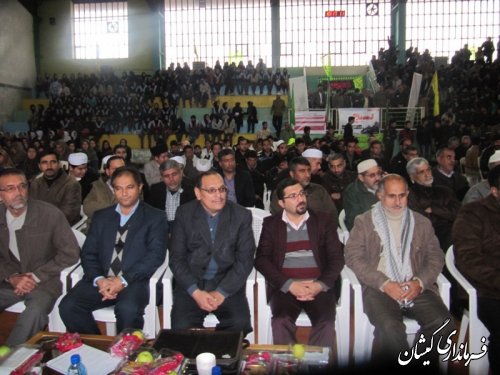 گردهمایی بزرگ بسیجیان"شکوه پایداری"در گمیشان