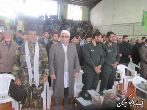 گردهمایی بزرگ بسیجیان"شکوه پایداری"در گمیشان
