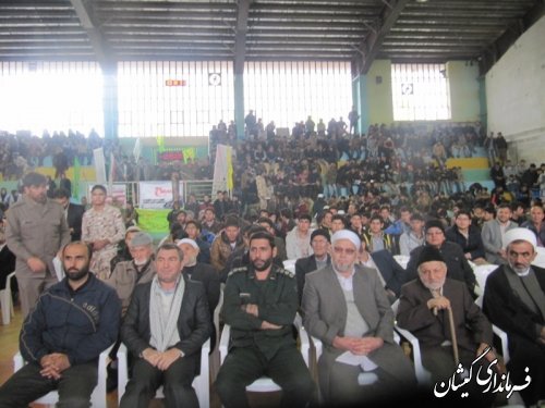 گردهمایی بزرگ بسیجیان"شکوه پایداری"در گمیشان