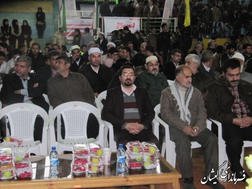 گردهمایی بزرگ بسیجیان"شکوه پایداری"در گمیشان