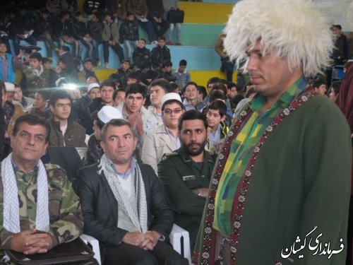گردهمایی بزرگ بسیجیان"شکوه پایداری"در گمیشان