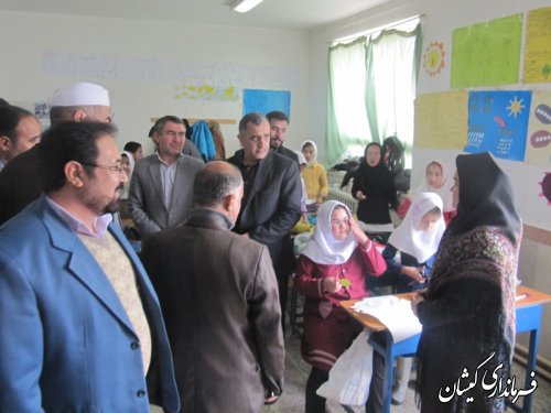 بازدید سرزده فرماندار گمیشان بهمراه مدیرکل آموزش وپرورش استان گلستان از مدارس گمیشان