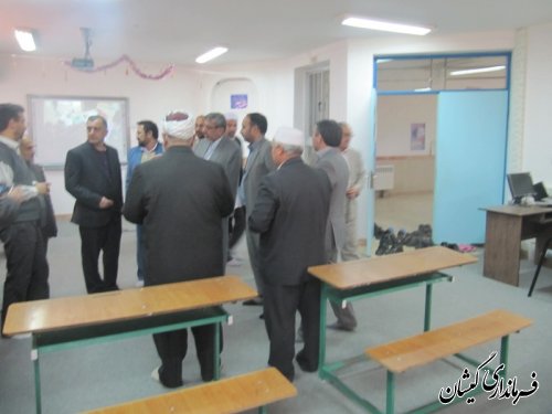 بازدید سرزده فرماندار گمیشان بهمراه مدیرکل آموزش وپرورش استان گلستان از مدارس گمیشان