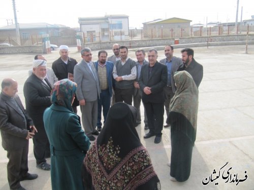 بازدید سرزده فرماندار گمیشان بهمراه مدیرکل آموزش وپرورش استان گلستان از مدارس گمیشان