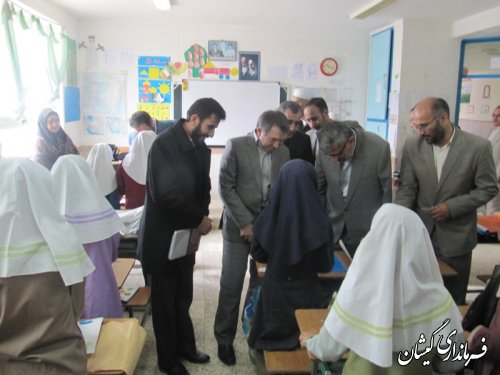 بازدید سرزده فرماندار گمیشان بهمراه مدیرکل آموزش وپرورش استان گلستان از مدارس گمیشان