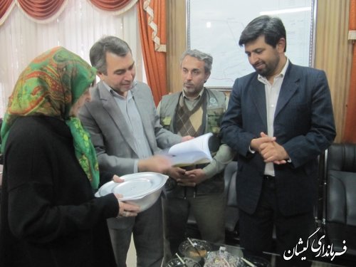 دیدار فرماندار گمیشان با موء سس ورئیس مرکز درمانی وتحقیقات فک دریایی هلند