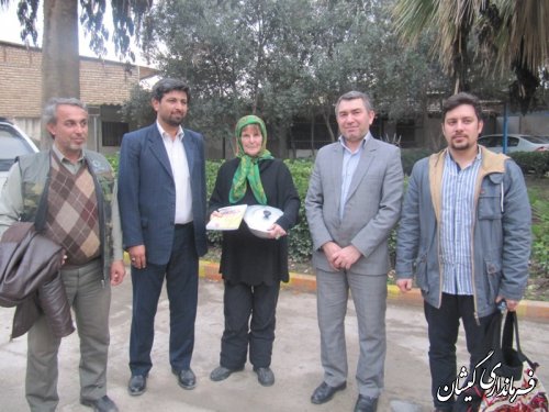 دیدار فرماندار گمیشان با موء سس ورئیس مرکز درمانی وتحقیقات فک دریایی هلند