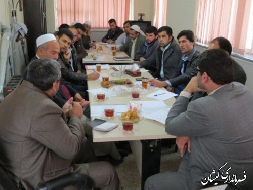 اولین جلسه دهیاران  با بخشدار جدید گلدشت