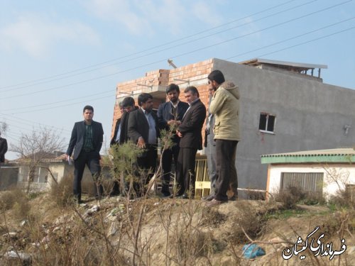 بازدید میدانی فرماندار گمیشان از روستای خواجه نفس