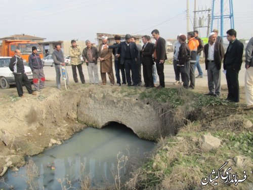 بازدید میدانی فرماندار گمیشان از روستای خواجه نفس