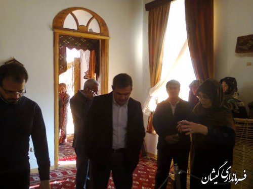 بازدید معاون صنایع دستی سازمان میراث فرهنگی،صنایع دستی وگردشگری کشور از موزه مردم شناسی گمیشان